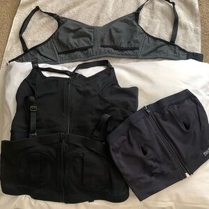 Breast pump nursing bras